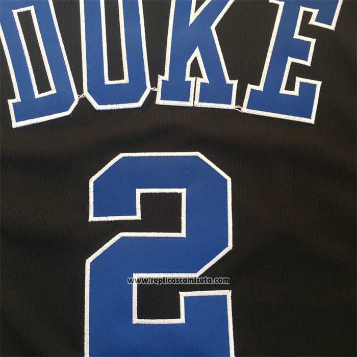 Camiseta NCAA Duke Blue Devils Cam Reddish Negro